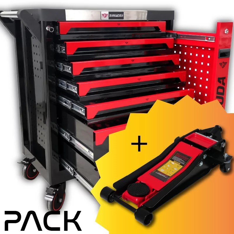 Pack-Cuda-Max-XXL-8-7-Cric-1 PACK: Servante d'atllier Barracuda Max XXL + Cric Extraplat – Image 1